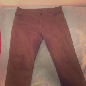 Uniqlo Elastic Waist Brown Chinos XL (36-39)